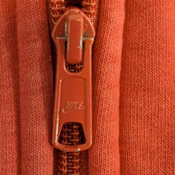 Nike Vintage Y2K Men's Red and White Full-Zip Hoodie - Size L - Picture 6 of 13